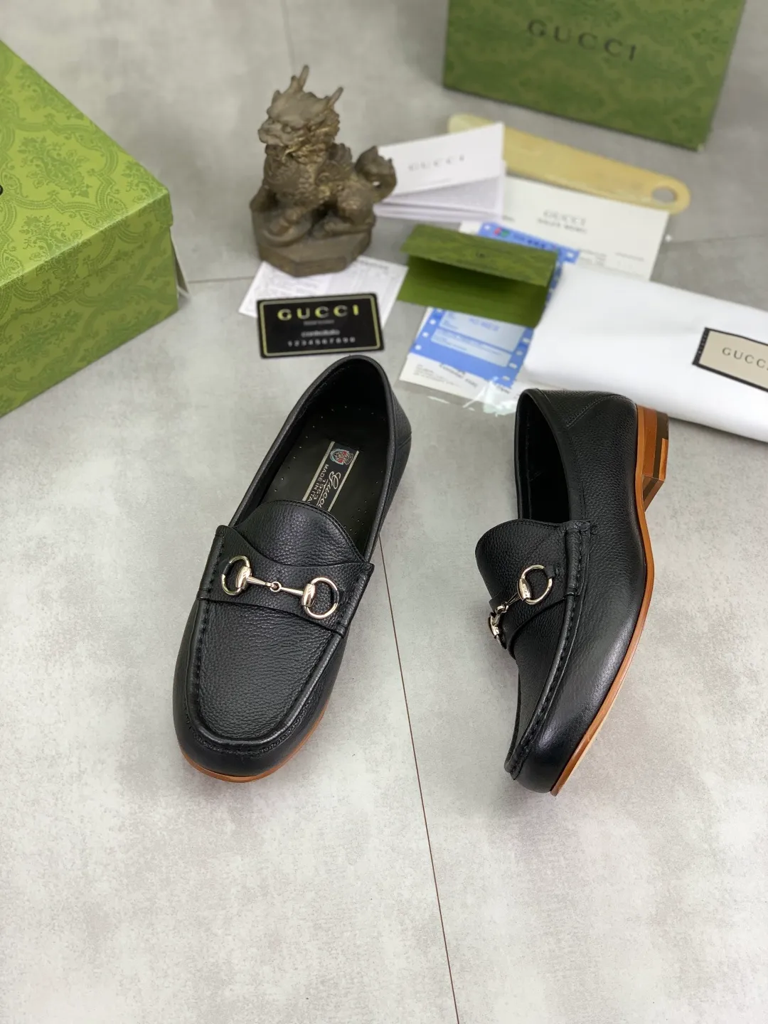 Men's men's shoes 💰P540 [New style] Water-dyed cowhide 💰💎💎💎 [Gucci] Gucci high-end men's formal business leather shoes, original order 1:1 authentic goods! Original imported high-end washed calfskin, original metal buckle, imported first-layer cowhide lining for feet, original outsole, men's shoe size: 38-44, multiple colors available